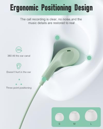 Wired Headphones USB C for for Samsung S26 S25 Ultra A17 A16 S24 S23 A16 - color: Green