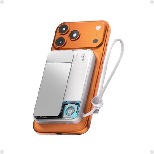 sharge for MagSafe Power Bank Qi2.2 25W 10000mAh Magnetic Portable Charger - color: White