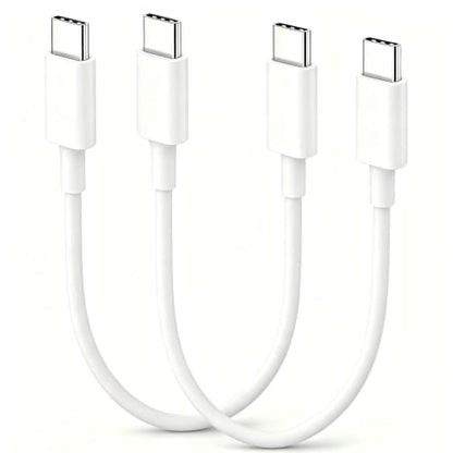 1ft USB C to USB C Cable Short, 2Pack 60W Fast Charging Data Transfer Cable - size: 1FT, style: USBC to USBC