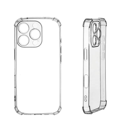 1PC Clear Soft TPU Silicone Case for iPhone 16 Pro Max | Clear Flexible Back Cover Made of Soft TPU/Silicone Rubber with Precise Rear Camera Cutouts - color: For iPhone 16 Pro Max