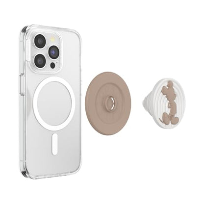 PopSockets Phone Grip for MagSafe, Magnetic Holder- Latte Mickey - color: Latte Mickey, style: MagSafe