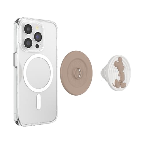 PopSockets Phone Grip for MagSafe, Magnetic Holder- Latte Mickey - color: Latte Mickey, style: MagSafe