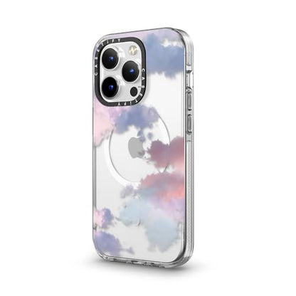CASETiFY for iPhone 14 Pro Case - Impact Clear Compatible with MagSafe | Not Yellowing | 6.6 ft. 3X Military Grade Drop Protection | Clouds | Clear - color: Clouds, size: Iphone 14 Pro (6.1")