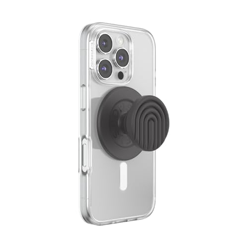 PopSockets Phone Grip for MagSafe, Magnetic Holder- Curves Slate - color: Slate, style: MagSafe
