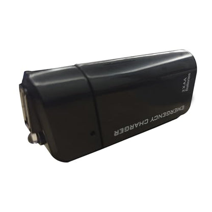 2 AA Battery Operated Phone Charger with LED Light