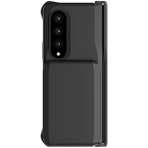 Ghostek Exec Wallet Case for Galaxy Z Fold 4 with Magnetic Credit Card Holder, Hinge Protection, Wireless Charging, 7.6" Screen (Black) - color: Black, size: Galaxy Z Fold 4
