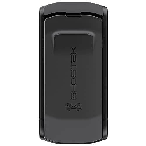 Ghostek UNIVERSAL HOLSTER with 360-Degree Swivel Belt Clip and Built-In Kickstand Designed to Fit Any Phone or Case up to 3.7-IN Wide with Rubberized Sides to Keep Your Device Secure (2nd-Gen) (Black)