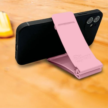 Gator Grip Phone Stand - Cell Phone Holder Stand for Desk Nightstand Kitchen - Compatible with iPhone, Android and Most Smartphones up to 6.8" on Width of Phone (Bubble Gum Pink) - color: Bubble Gum Pink