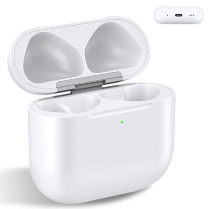 Wireless Charging Case Replacement Compatible with Airpods 4th Generation, and Bluetooth Pairing Sync Button, Air Pod 4th Charging Case to USB-C(No Earbuds)