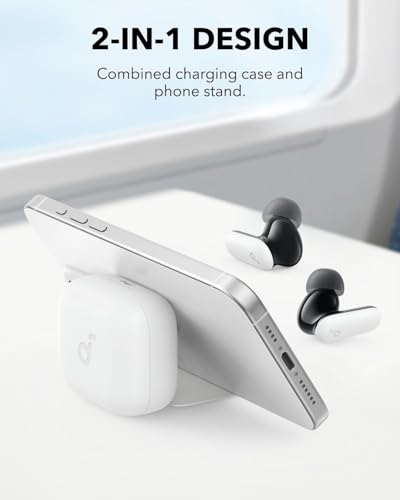 Soundcore P30i by Anker Noise Cancelling Earbuds, Hands-Free Viewing - color: White