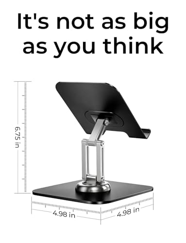 LISEN for iPad Stand Holder, Aluminum Tablet Stand Holder for iPad - color: Black