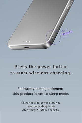CIO SMARTCOBY Slim 5K 5000mAh Qi2 MagSafe Power Bank Safety Model (Silver) | Lightweight travel, advanced overheat protection, stays cool during use, 15W wireless, 20W USB-C PD, for iPhone - color: Silver