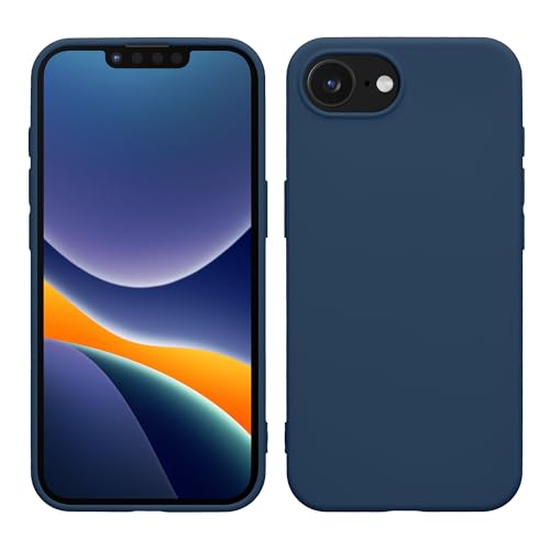 kwmobile Case Compatible with Apple iPhone 17e / iPhone 16e Case - Soft Slim Protective TPU Silicone Cover - Navy Blue - color: navy blue