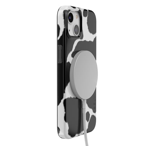 Casely iPhone 14 Plus Case | Current Mood | Cow Print | Compatible with MagSafe | Classic Ultra Slim Design - color: Current MOOd | Cow Print