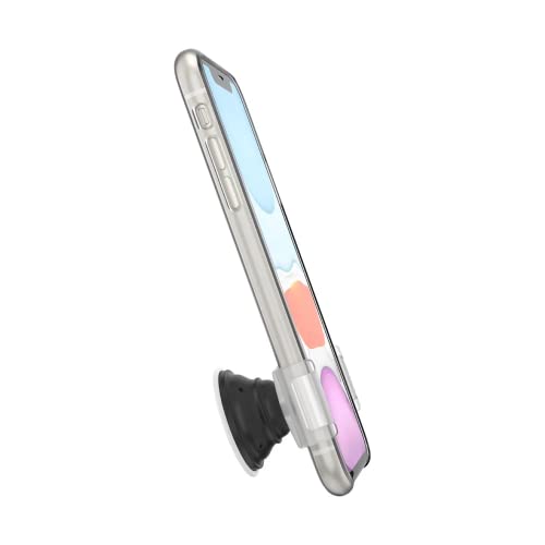 PopSockets Phone Grip Slide for Phones and Cases, Sliding Phone Grip with Expanding Kickstand - Stretch White - color: White