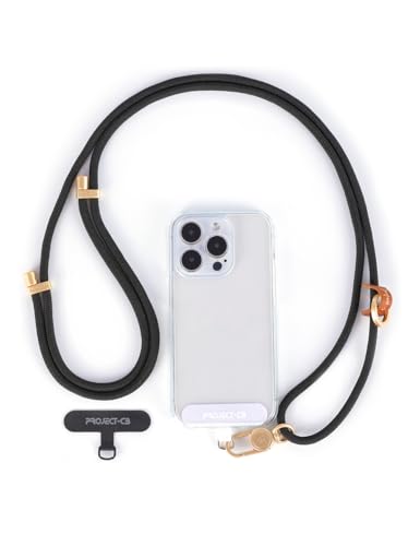 Cell Phone Lanyard 1,Phone Tether Tab 2,Phone Crossbody Strap,Lanyards for Around the Neck,Adjustable Phone Strap(Black-G) - color: Black-g