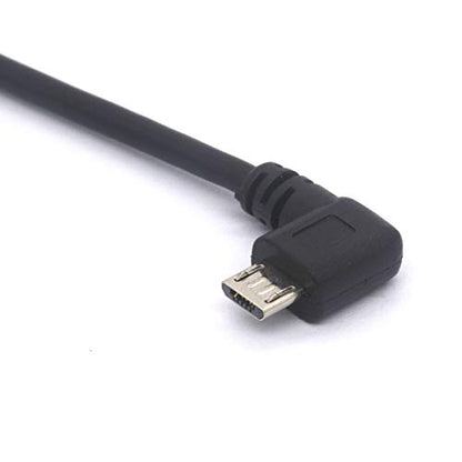 Right Angle Micro USB to Mini USB Female Cable Extender