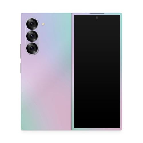 Phone Skin Compatible with Samsung Galaxy Z Fold 6 - Cotton Candy - Premium 3M Vinyl Protective Wrap Decal Cover - Easy to Apply | Crafted in The USA by MightySkins - color: Cotton Candy, style: Matte Finish