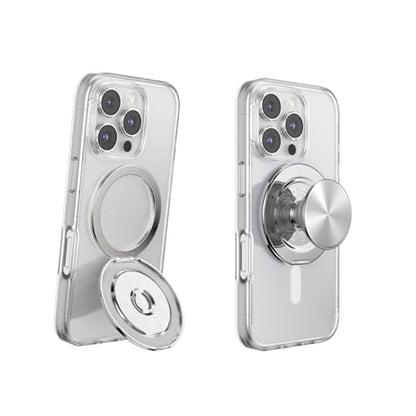 PopSockets Kick-Out Grip for MagSafe, Kickstand- Silver - color: Silver, style: MagSafe Kick-Out