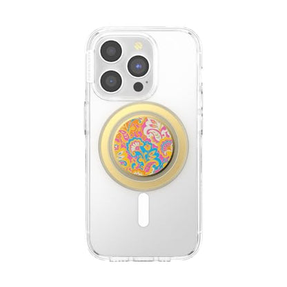 PopSockets Phone Grip for MagSafe, Magnetic Holder- Gaudy Gold - color: Gaudy gold, style: MagSafe
