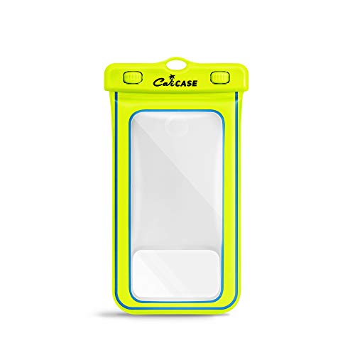 CaliCase XL Waterproof Floating Case - color: Yellow Glow in the Dark