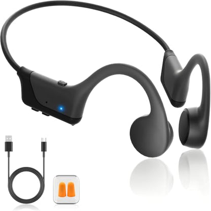 Bluetooth 6.0 Bone Conduction Sports Headphones: Open-Ear Design, IPX5 Waterproof, 10-Hour Playtime - Perfect for Running