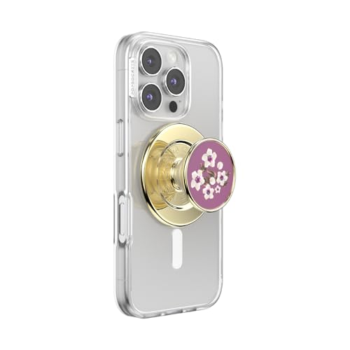 PopSockets Phone Grip for MagSafe, Magnetic Holder- Floral Mauve - color: Floral Mauve, style: MagSafe
