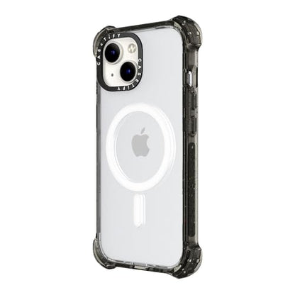 CASETiFY for iPhone 15 Case - Bounce Compatible with MagSafe Clear Black | Shockproof | 21.3 ft. 6x Military Grade Drop Protection | Black - color: Clear Black, size: Iphone 15 (6.1")