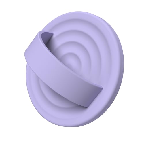 Magnetic Phone Grip for MagSafe, Silicone Ring Grip, Lilac Purple - color: Lilac Purple