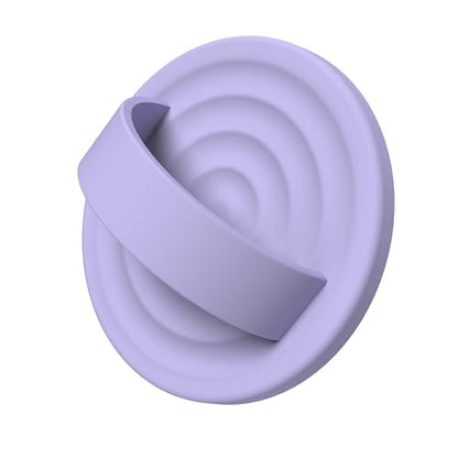 Magnetic Phone Grip for MagSafe, Silicone Ring Grip, Lilac Purple - color: Lilac Purple