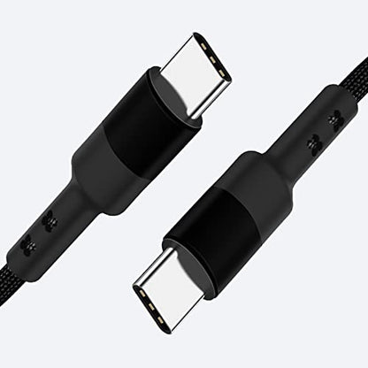 Short USB C to USB C Cable 1FT, 3 Packs, 60W PD Fast Charging