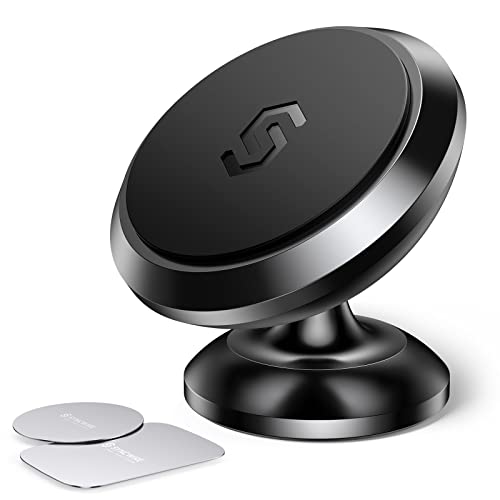SYNCWIRE Magnetic Car Phone Holder for Dashboard, 360° Adjustable Strong Magnets Cell Phone Car Mount Compatible with iPhone, Samsung, Android etc. - color: Black