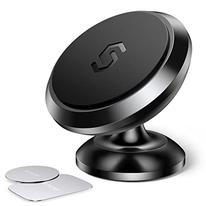 SYNCWIRE Magnetic Car Phone Holder for Dashboard, 360° Adjustable Strong Magnets Cell Phone Car Mount Compatible with iPhone, Samsung, Android etc. - color: Black