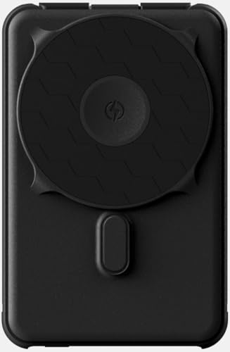 Ridge 20W Magnetic Power Bank Battery Pack 10,000mAh - Fast Charging, Compatible with MagSafe - Portable Charger Flight-Safe Travel Powerbank - Built-in Cables & Magnetic Attachment (Matte Black) - color: Matte Black