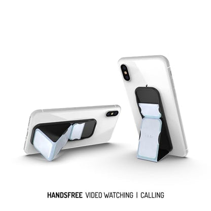 CLCKR Cell Phone Grip and Expanding Stand, Universal Phone Grip Holder for iPhone 15 Pro, Pro Max, Plus, 14 & 13 Models, Samsung Phones, Tablets and More, Holographic