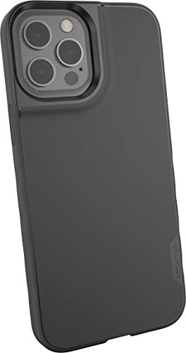 Smartish iPhone 12 Pro Max MagSafe Case, Gripmunk, Slim Grip Case, Black | Thin, Grippy & Protective, Magnetic with Microfiber-Lined Interior, Drop-Tested from 6 Feet, Raised Edges for Screen & Camera - color: Black Tie Affair (MagSafe), size: iPhone 12 P