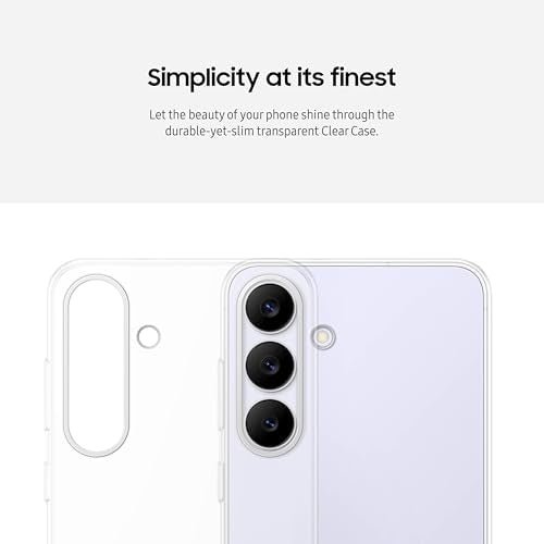 SAMSUNG Galaxy S25 FE Clear Phone Case, Durable and Slim Protective Cover, Stylish, Transparent, US Version - color: Clear, style: S25 FE