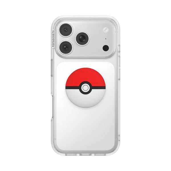 PopSockets Adhesive Phone Grip, Holder- Pokeball - color: Pokeball, style: Adhesive