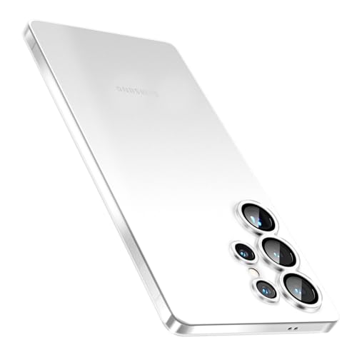 Slim for Samsung Galaxy S25 Ultra Case,Paper-Thin Matte Finish Skin Back [Anti-Fingerprints& Non Yellowing] Ultra Protective Cover with Camera Protection for Men Women 6.9 Inch (Frosted Clear) - color: Frosted White, size: for Samsung Galaxy S25 Ultra 6.9