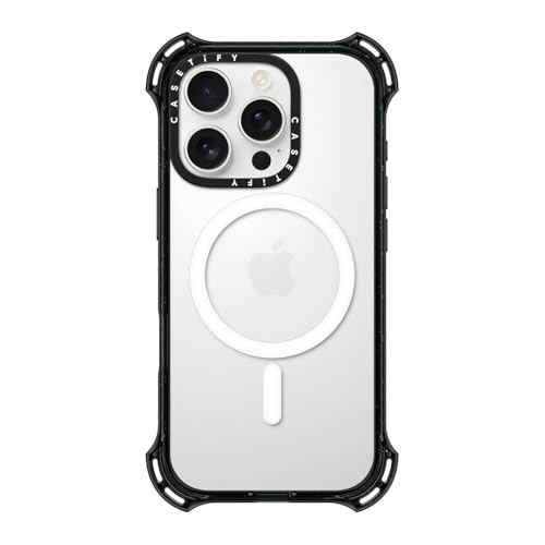 CASETiFY for iPhone 16 Pro Case - Bounce Compatible with MagSafe | Shockproof | 21.3 ft. 6X Military Grade Drop Protection | Black - color: Clear Black, size: Iphone 16 Pro (6.3")