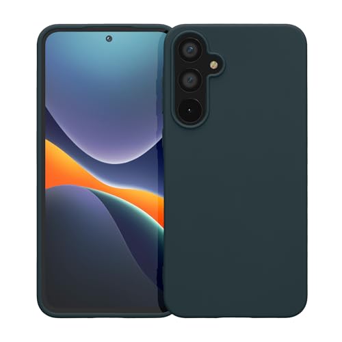 kwmobile Case Compatible with Samsung Galaxy A55 5G Case - Soft Slim Protective TPU Silicone Cover - Dark Slate - color: Dark Slate, size: Galaxy A55 5G