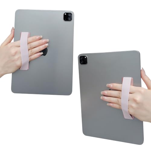 Hand Holder Strap for iPad, Tablet & Large Phone, Handle Grip（Pink Gold） - size: 1 Pack-Pink Gold