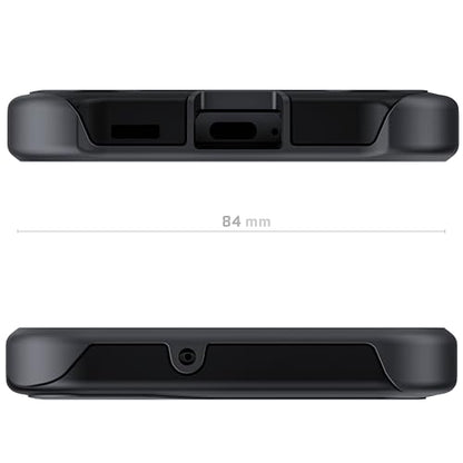 Ghostek ATOMIC slim S22+ Plus Case with Crystal Clear Back and Aluminum Metal Bumper Heavy Duty Protection Wireless Charging Compatible Designed for 2022 Samsung Galaxy S22+ Plus 5G (6.6 Inch) (Black) - color: Black, size: Galaxy S22 Plus