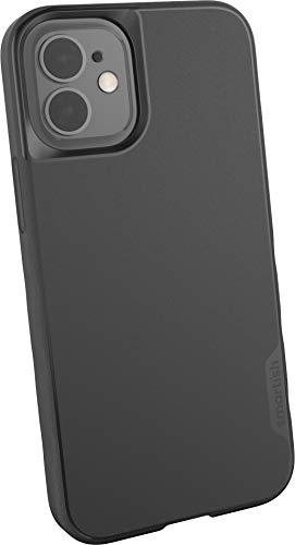 Smartish iPhone 12 Mini MagSafe Case, Gripmunk, Slim Grip Case, Black | Thin, Grippy & Protective, Magnetic with Microfiber-Lined Interior, Drop-Tested from 6 Feet, Raised Edges for Screen & Camera - color: Black Tie Affair (MagSafe), size: iPhone 12 mini