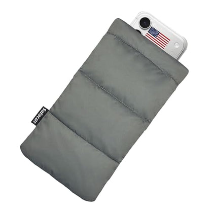 Thermal Phone Case Prevent OVERHEATING in The Sun, Cellphone Pouch for Camping Prevents Freezing, Extends Battery Life, Outdoor Warm Cover Bags for iPhone, Samsung Galaxy (Grey) - color: Gray