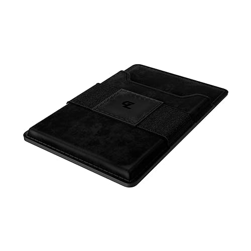 Groove Life Groove Wallet Go, Black Leather Attachment Card Holder for Men - color: Black