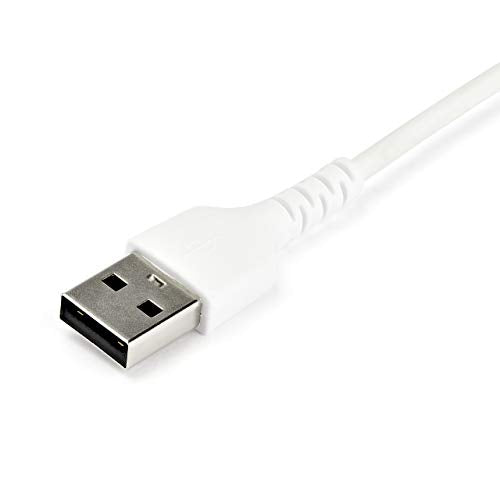 StarTech 6.6ft/2m USB-A to USB-C Cable, White, 3A, USB 2.0 - size: 6 ft / 2 m, style: white