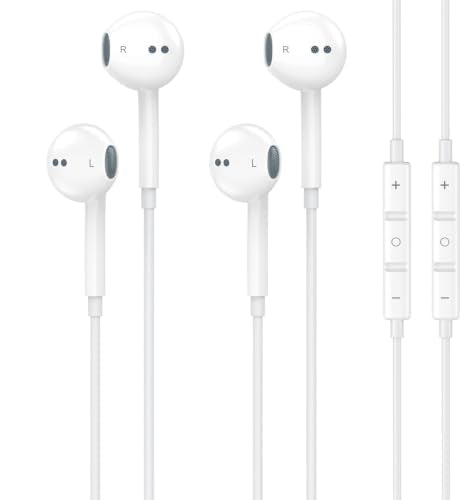 2 Packs-for Wired Headphones Wired Earbuds