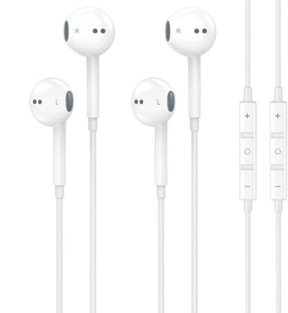 2 Packs-for Wired Headphones Wired Earbuds
