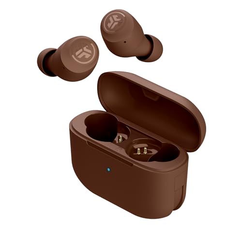 JLab Go Air Pop+ Tones True Wireless Earbuds, in Ear Bluetooth Headphones with Microphone, 35H Playtime, USB-C Charging Case, Dual Connect, EQ3 Sound, 4625 W - color: B-4625 W, style: Nude
